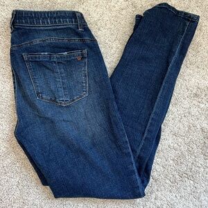 Wit & Wisdom distressed straight leg jean.